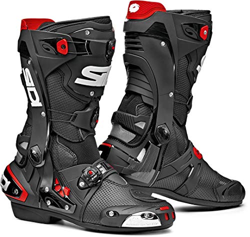 Preisvergleich Produktbild Sidi Rex Air Motorradstiefel Schwarz / Rot 40