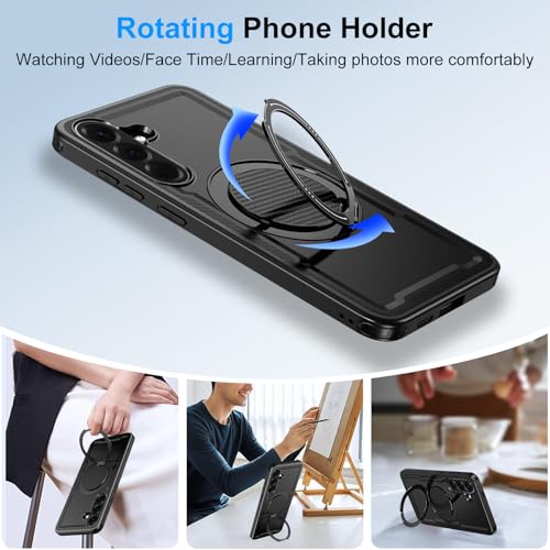 Coque Samsung A56 anti-chute protégeant des cassures avec anneau - 6