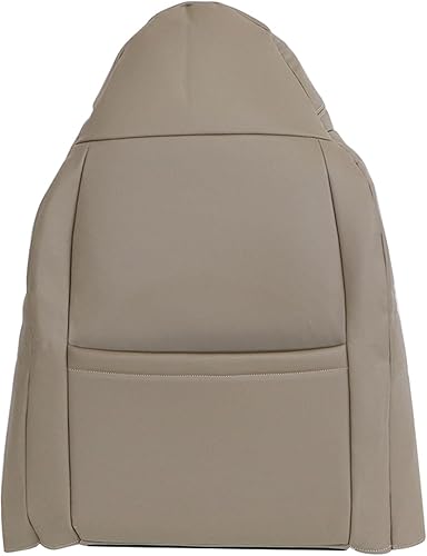 Miniatura 4 de NLQR Fundas de asiento de repuesto para ambos lados en la parte inferior y trasera, de piel de microfibra, color tostado, compatible con Ford F250