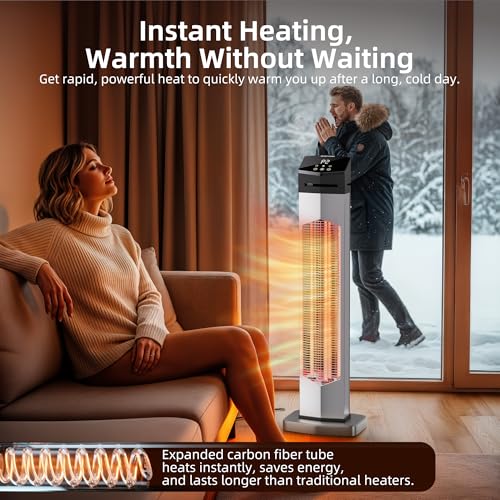 Image of Uthfy Electric Outdoor Patio Heater,1500W Infrared Heater
