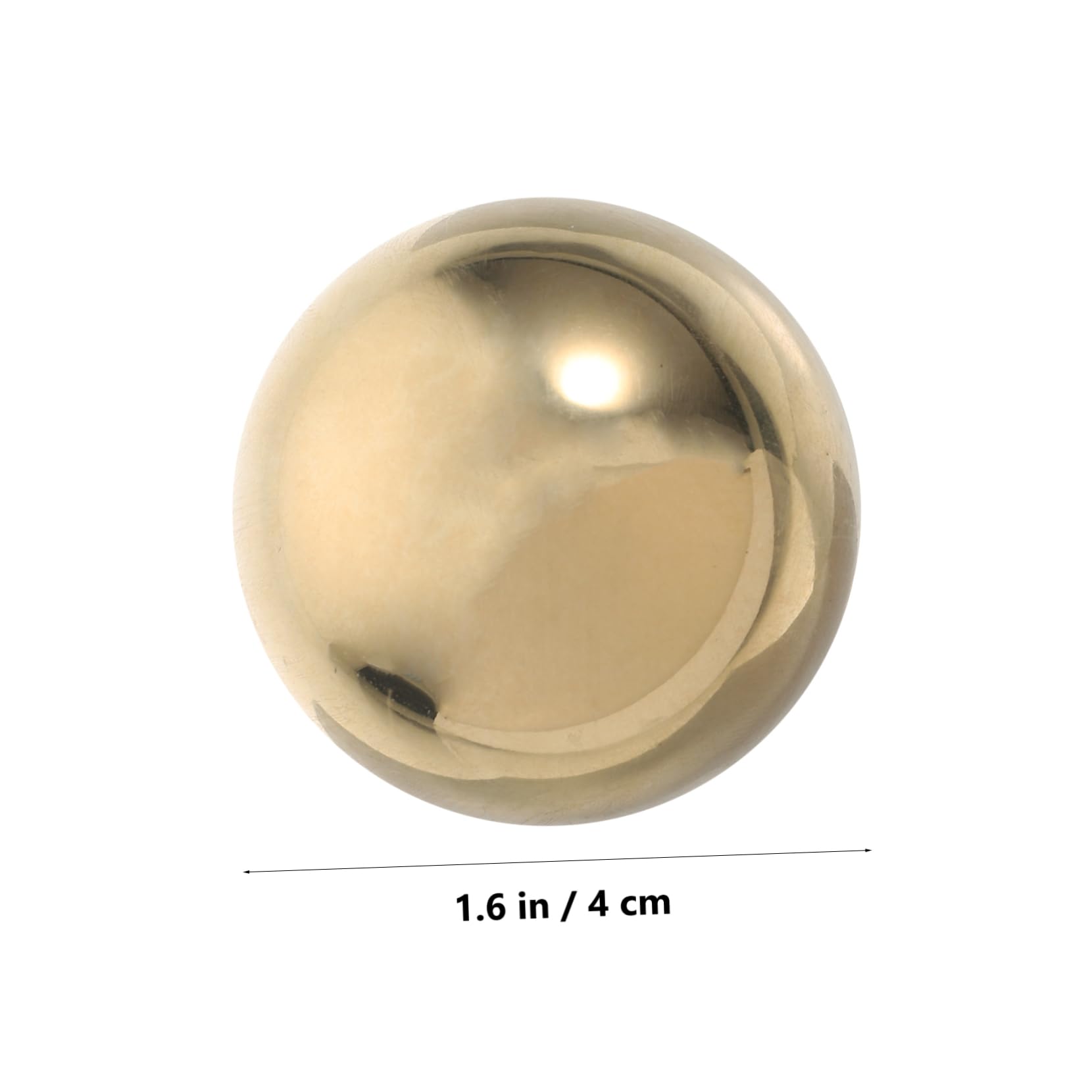 IWOWHERO Hand Exercise Balls Set of 2 Brass Fitness Handball Decorative Balls for Home Decor Hand Muscle Training