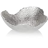 MUY DECORATIVO: ¡El distintivo cuenco de metal decorativo crea un ambiente agradablemente moderno en casa, en la oficina o en el restaurante!