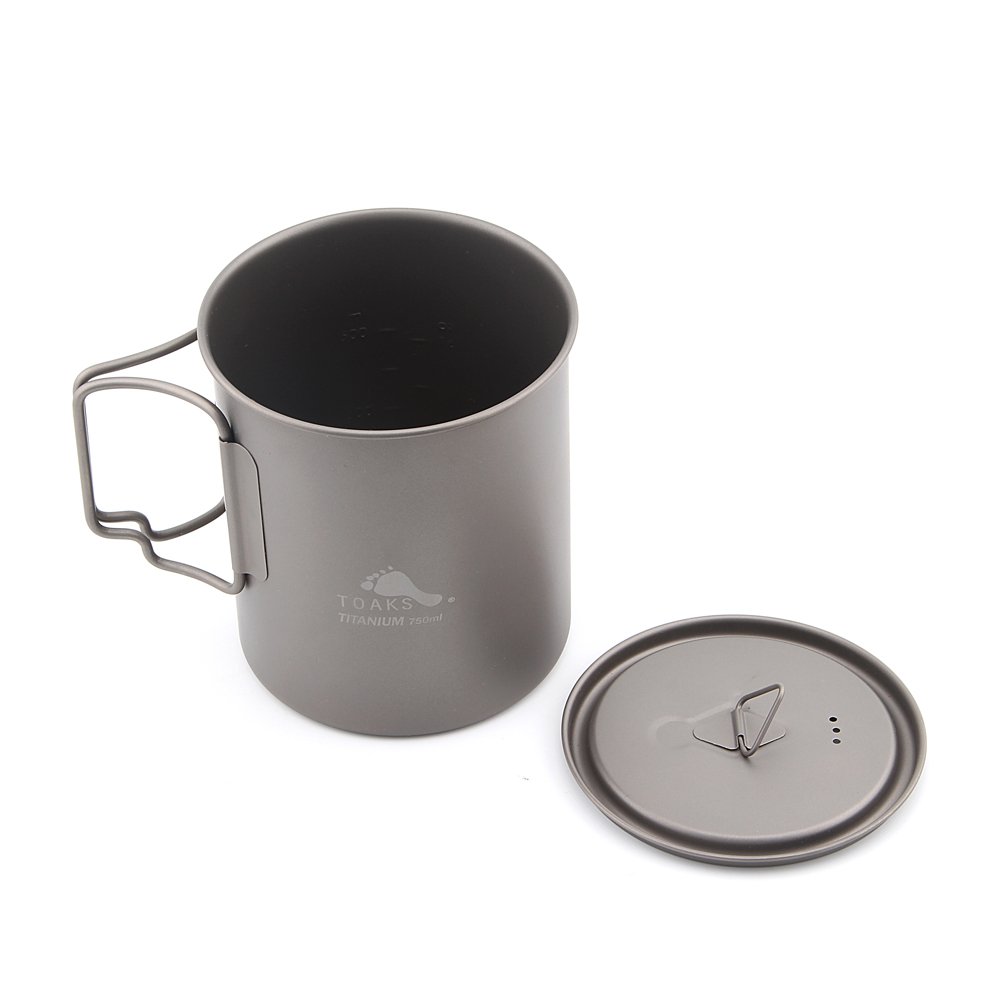 TOAKS Casseruola in titanio 750 ml e BRS 3000T - Set da campeggio