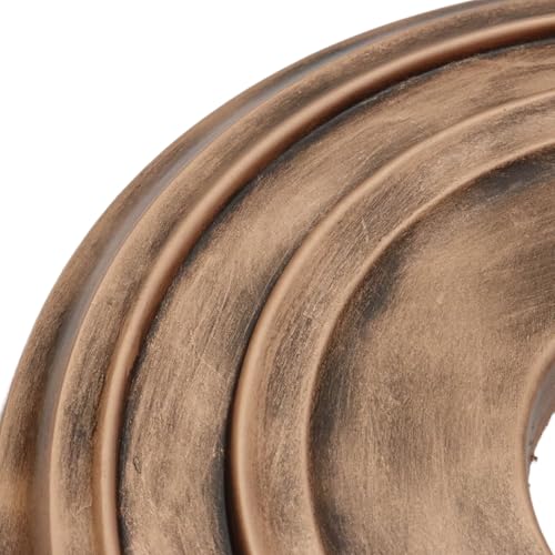 Image of HEVSTIL Bronze Ceiling Medallion 12 inchOD x 3.94 inchID, Modern PU Light Cover | PU material, bronze finish, 12 inch OD, 3.94 inch ID, lightweight, for chandeliers, ceiling fans, simple modern design