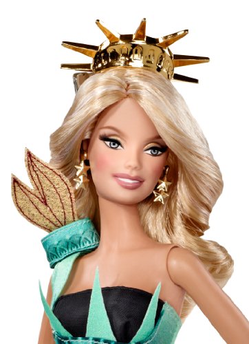 Muñeca Barbie Estatua de la Libertad Colección miniatura 2