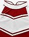 TSSOE Women Cheer Leader Costume Uniform Cheerleading Adult Dress Outfit Crop Top with Pleated Mini Skirt Red Small