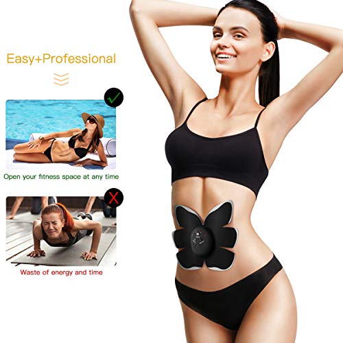 Antmona ABS Stimulator,Ab Machine,Abdominal Toning Belt Workout Portable Ab Stimulator Home Office Fitness Workout Equipment for Abdomen/Arm/Leg