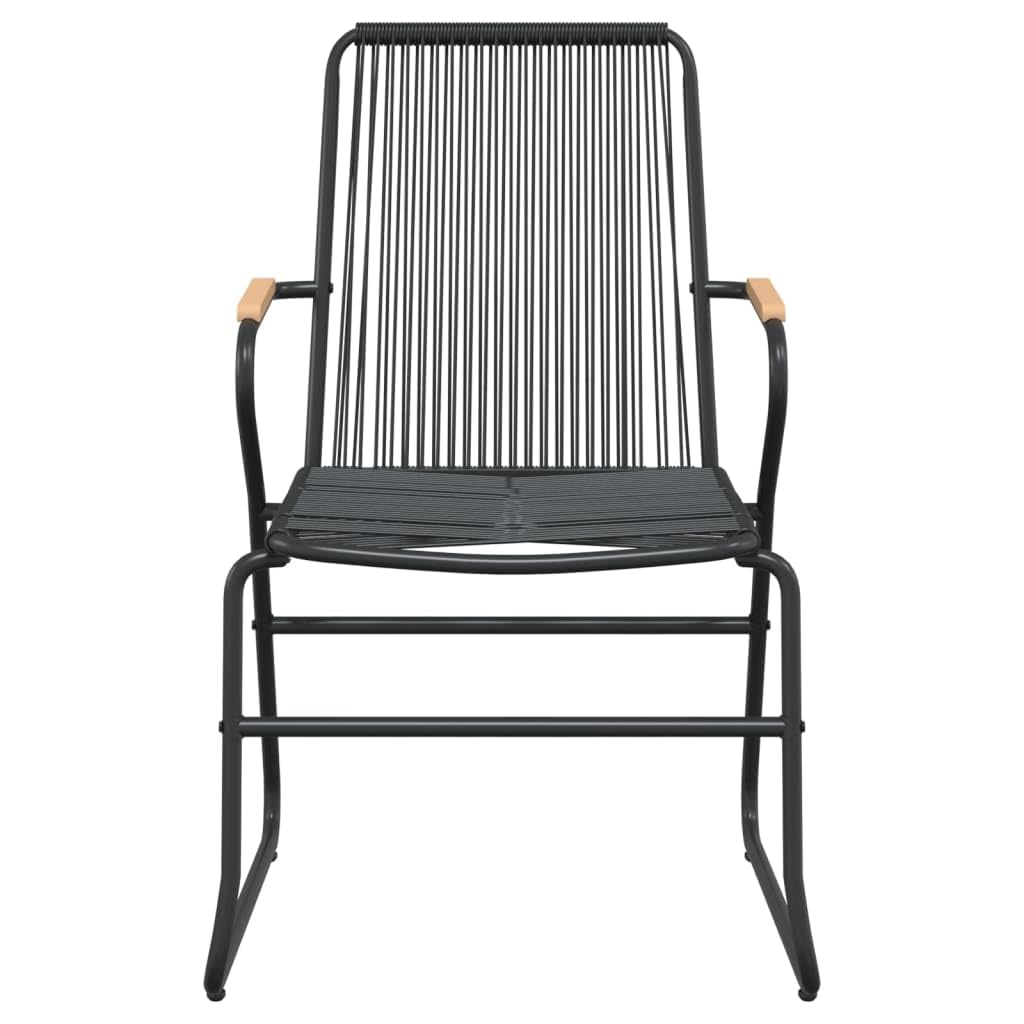 Generico Set da Pranzo da Giardino 9 pz Nero in Rattan PVC,Mobili,Mobili da Giardino,Mobili e sedie da Giardino,Sedie da Giardino,Nero,73.02 kg,3060278