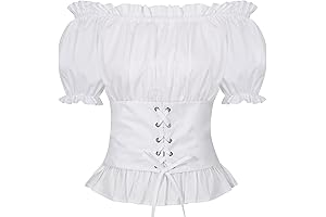 Women's Pirate Renaissance Tops Off Shoulder Costume