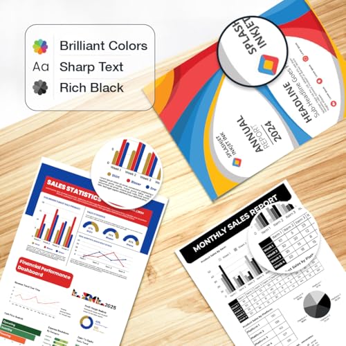 Image of Splashjet 001 Compatible Refill Ink for Epson L4150, L4160, L6160, L6170, L6190, L655 Printer Ink Bottle, 001 Ink Code (70g x 1 Color) Magenta - 501768