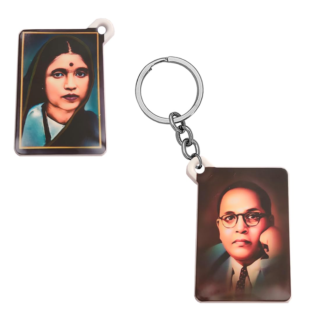 M Men Style Religious Dr. B. R. Ambedkar Multicolor Polymer Keychain For Men And Women SkeyP31