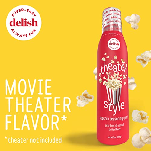 Winona Pure Popcorn Butter, Theater Style 5 Ounce (6-Pack) | Delicious Popcorn Spray With 0 Calories Per Serving, Perfect For Popcorn Lovers #TOP2
