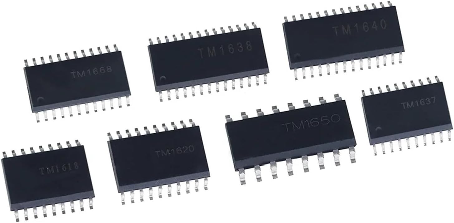TM1618 TM1620 TM1637 TM1638 TM1640 TM1650 TM1668 SMD Chipset SOP-28 SOP16/18/20/24 10Pcs(TM1668 SOP24)