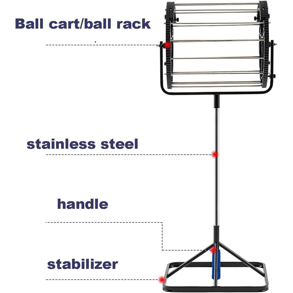Recogedor automático de pelotas de tenis 2 en 1, capacidad 80 pelotas, mango y rodillo para entrenamiento