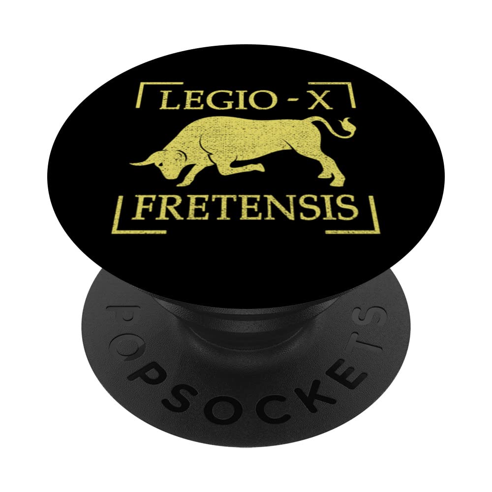 Legio X Fretensis 10th Roman Legion Empire Pedites Legionary PopSockets Swappable PopGrip, Black