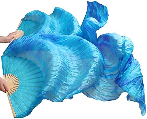 ステージパフォーマンス ダンス扇子 シルクベール カラー 女性用