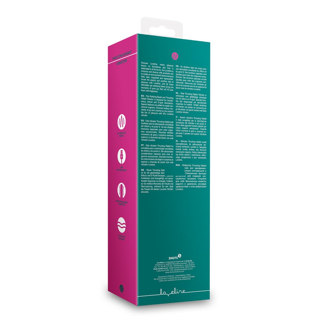 Loveline - Vibratore Coniglio Spinta e Riscaldante - Mare Antico
