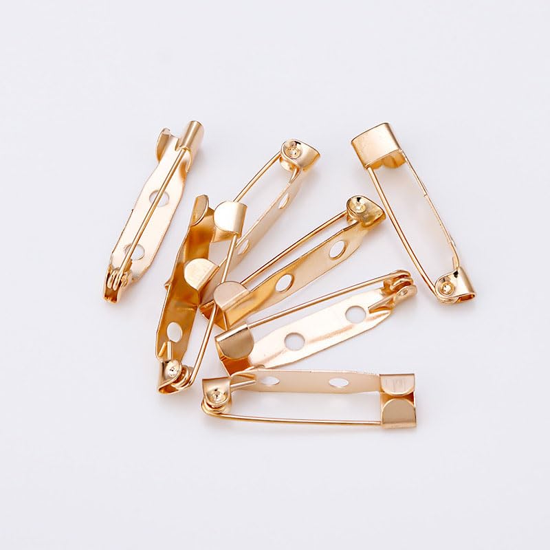 HAXIHA 240 Pezzi Spille da Balia,spille per badge,20/25/30/35mm Spille Metalliche,Spille per bricolage,Pins di Sicurezza per Gioielli e Artigianato ,per Chiusura Posteriore Sicura