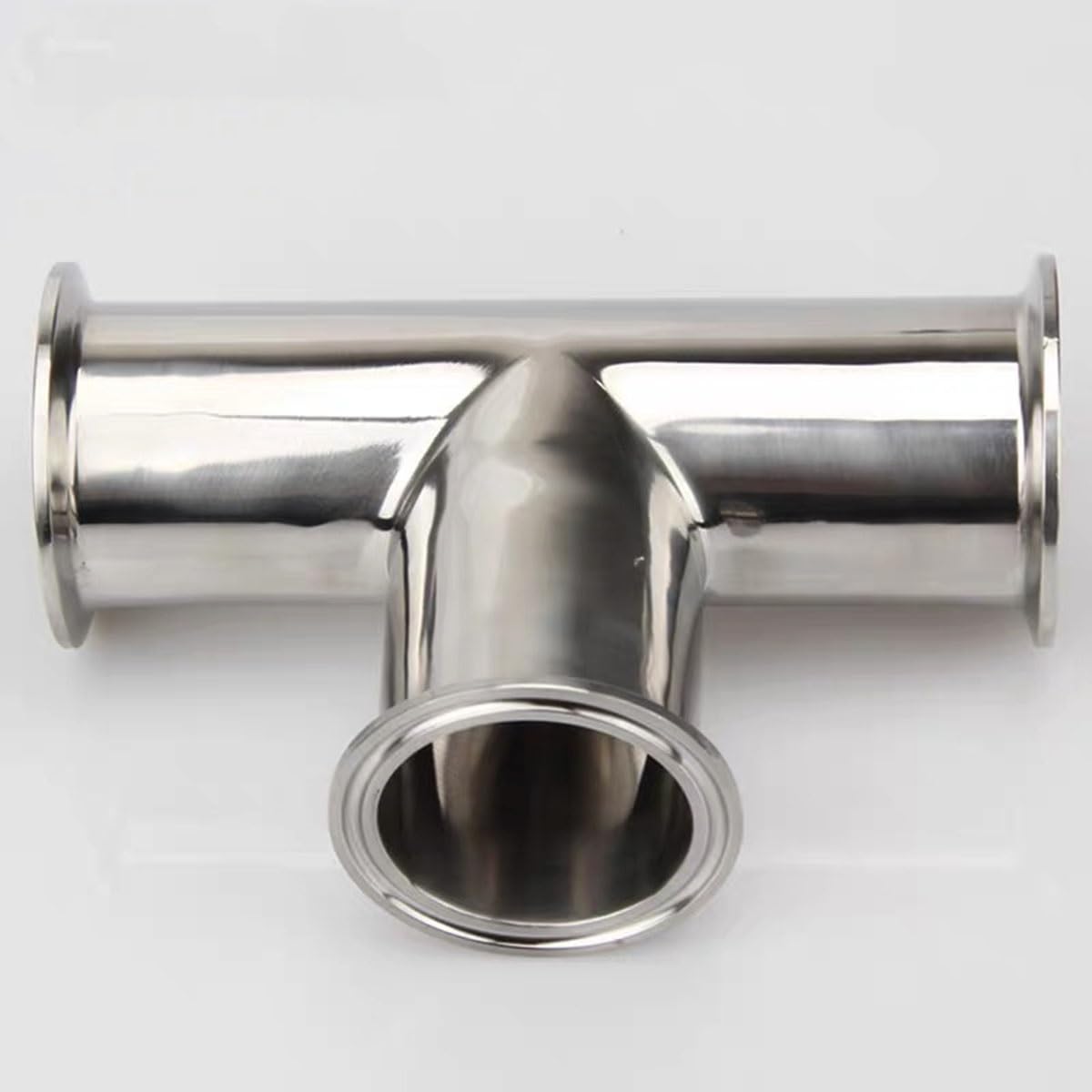 1 Pz 19mm-108mm OD Ghiera Sanitaria In Acciaio Inox 304 3 Vie Tee Connettore Raccordo 1.5 "-4" Tri Morsetto(51mmxFerrule 64)