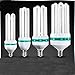 Produktbild 2 Packungen Weiß E40 E27 4U 6U 8U 185W 300W 400W energiesparende Glühlampe Hochleistungsbirne zu Hause weißes Licht für den Innenbereich Industrielle Beleuchtungslampe fluoreszierend, E27, mittlere