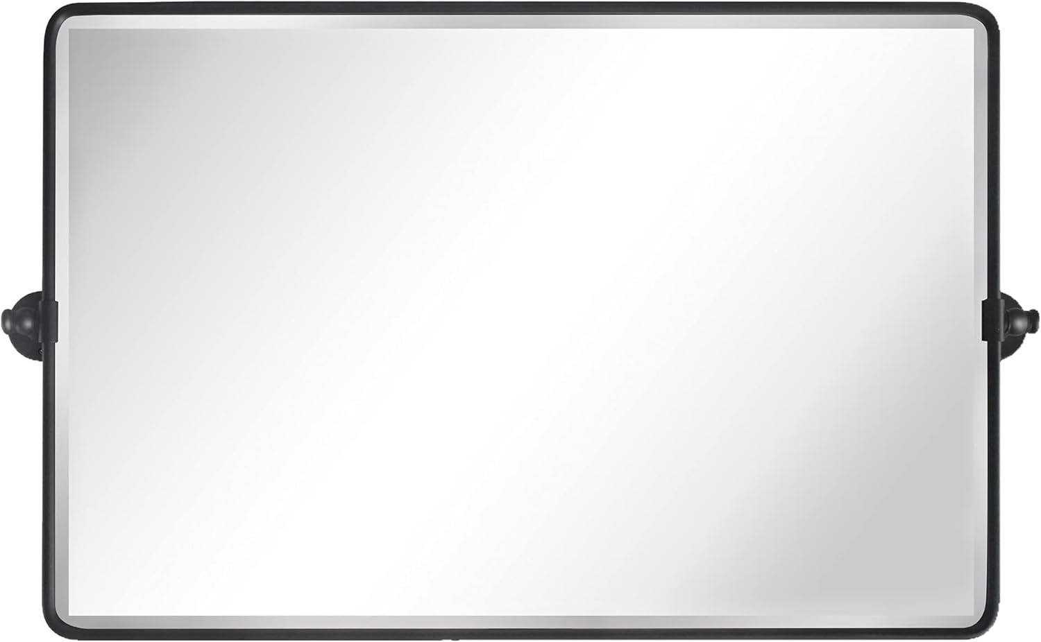 TEHOME 24x38 Horizontal Pivot Bathroom Mirror Tilting Black