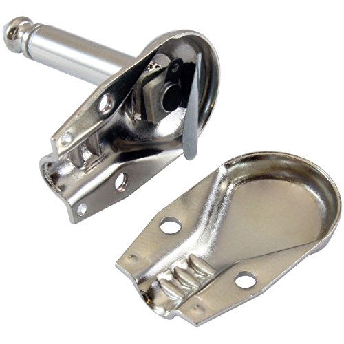 Gls Audio 1/4" Right Angle Plugs Ts Mono Flat Low Profile Pancake Style For Speaker Cables, Patch Cables, Snakes - Male 1/4 Inch Phono 6.3Mm Phone Plug Bulk - 20 Pack #TOP4