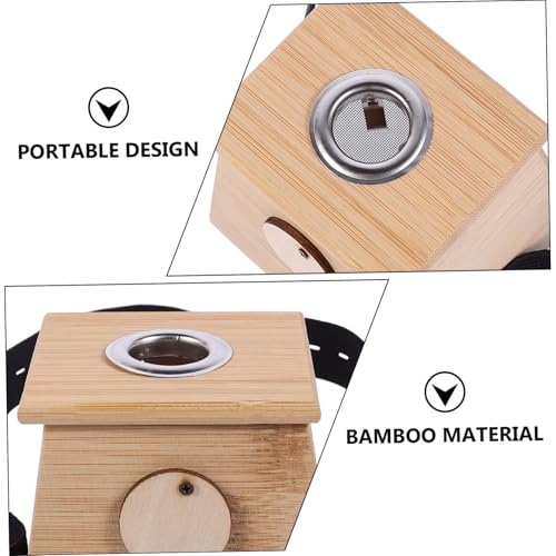 Caja portátil de moxibustión de bambú Ipetboom, herramienta de terapia para alivio del dolor articular, uso doméstico y salud del bazo y estómago miniatura 6