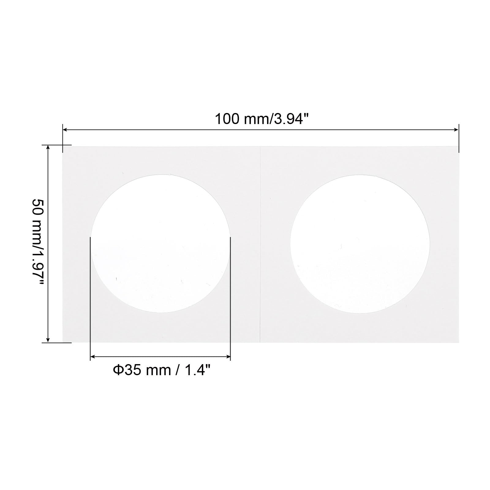 PATIKIL 2x2 Coin Flips, 350 Pack 35mm Cardboard Coin Holder Paper Coin Holders, White - Image 2