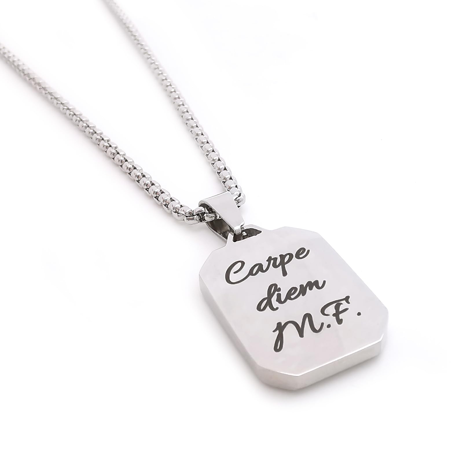 ALMENDRA Collana da uomo incisione in acciaio inox inossidabile personalizzabile con pietre naturali incisione personalizzata ciondolo occhio di tigre onice lapislazzuli turchese