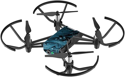 MightySkins Skin compatible con DJI Ryze Tello Drone – Blue Storm | Cubierta protectora de vinilo duradera, y única | Fácil de aplicar, quitar y