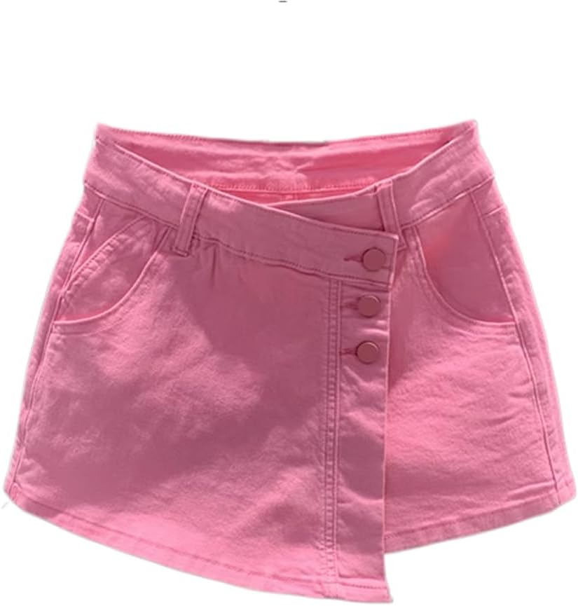 LIXINGHEITANG Summer Waisted Elastic Denim Hip Skirt for Women, Korean Style and Pants