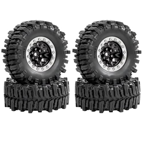 RC�r�[�h���b�N�^�C���p�[�c For FCX24 FCX24M For TRX4M For SCX24 AX24 1/18 1/24 4 �� 64 �~�����[�g�� 1.3 �C���`�����r�[�h���b�N�z�C�[���ƃ^�C�� RC �N���[���[�Ԃ̃A�b�v�O���[�h���i(Bla