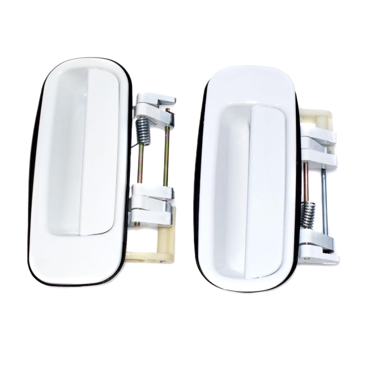 Qloygmd Rear Left Right 2Pcs Car White Outside Door Handle Front Rear Left Right For Toyota