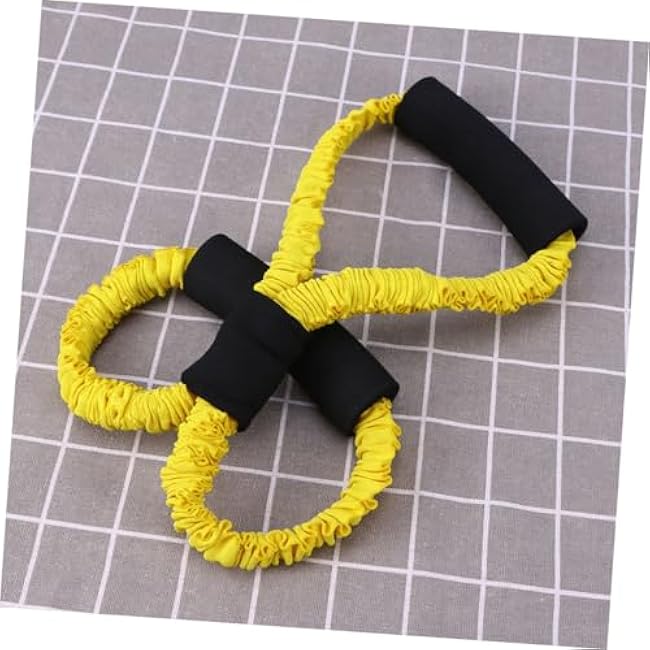 YARNOW Chest Expander Pull Exerciser Resistance Bands Set 8 Shaped Bands for Home Office Men Women Muscle Strengthening