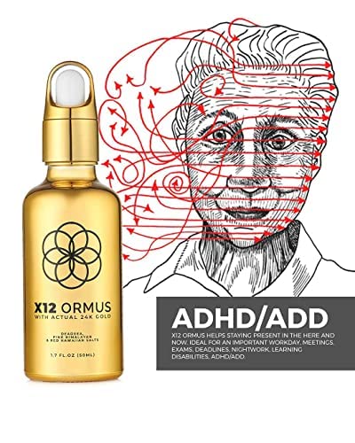 Ormus Monoatomic Gold Concentrate (HIGH Potency x12) - 1.7 fl. oz. (50 ml) - Made by Real Alchemists Using 24k Food-Grade Gold, Dead Sea Salt, Pink Himalayan Salt, and Red Hawaiian Salt