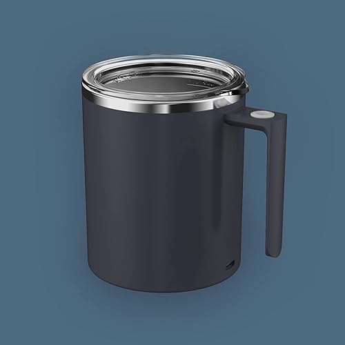 Taza de café autoagitadora de 12.2 onzas, taza mezcladora eléctrica con agitador magnético y antisedimentación, taza de viaje recargable para café,