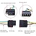 CZC AUTO Trailer Wiring Harness Kit 4-Way Wishbone Style Y Style 18AWG Pure Copper Core Color Coded Wire with Standard 4-pin Flat Plug Connector, 4' Female and 25' Male for 12V Trailer Boat