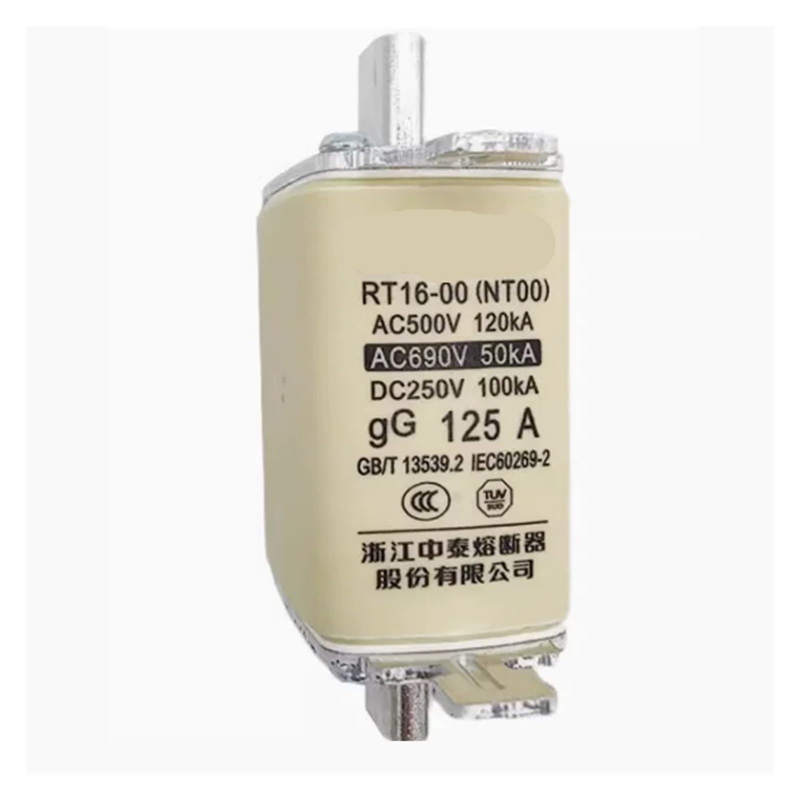 Fusible RT16 céramique haute durabilité NT00 RT36-00 de 32A à 160A max
