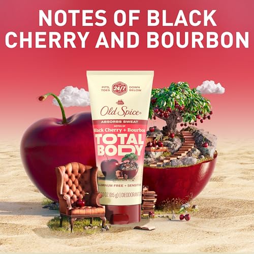 Old Spice Whole Body Deodorant Cream for Men, Aluminum Free, Black Cherry + Bourbon Scent, 24/7 Odor Protection, 24/7 Freshness, Dermatologist Tested, Gentle on Skin, Safe to Use All Over, 3.0 oz - image 7
