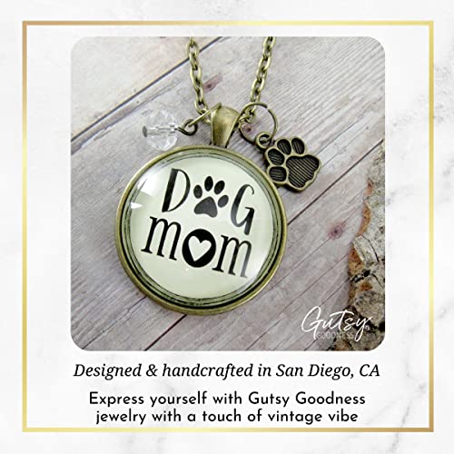 Gutsy Goodness PRNE24005675 Pendant Necklace For Dogs Lover Dog Mom Jewelry Handmade Best Friend Canine Paw Print Charm 24 Inch thumb #3