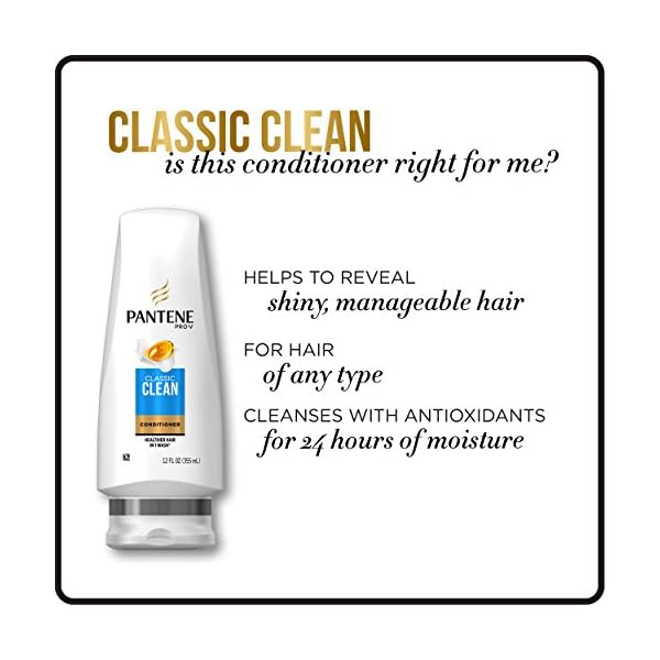 Pantene-Sulfate-Free-Conditioner-Pro-V-Classic-Clean-24-fl-oz-Twin-Pack Pantene Classic Clean Conditioner, 24 fl oz, Twin Pack