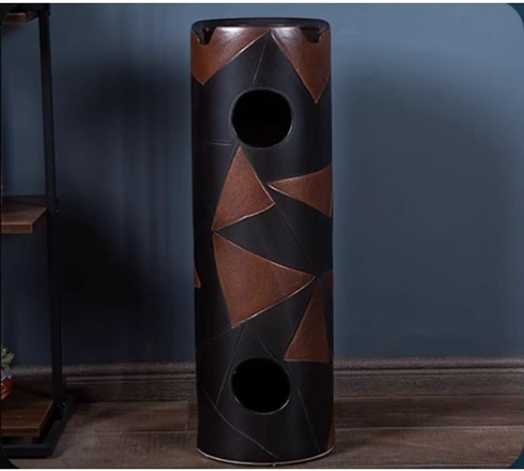 Pedestal Sinks Creative Personality Basin Vertical Art Wash Integrated Floor-Standing Balcony Bathroom Sink (A)