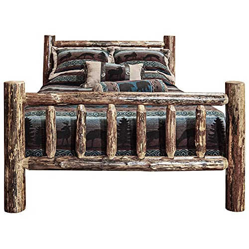 Montana-Woodworks-Glacier-Country-Collection-Bed-Sleigh-Queen-US-Standard-Stain-Clear-Lacquer-Finish Montana Woodworks Glacier Country Collection Bed Sleigh Queen US Standard Stain Clear Lacquer Finish