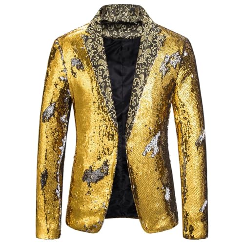 Men Blazer Sequin Shawl Collar Suit Men Wedding Groom Blazer Prom Glitter Suit Jacket4