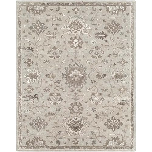 Image of 6x9 Ft Woolen Area Rug -, Tufted Wool Carpet for Home Interiors & Office Decor