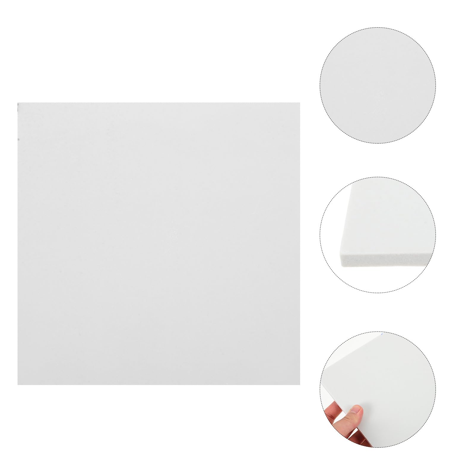 Piatto in Ceramica Quadrato Bianco da Dipingere, Resistente allo Sbiadimento Colori Vibranti, per Decorazione della Casa e Pavimenti Fai da Te