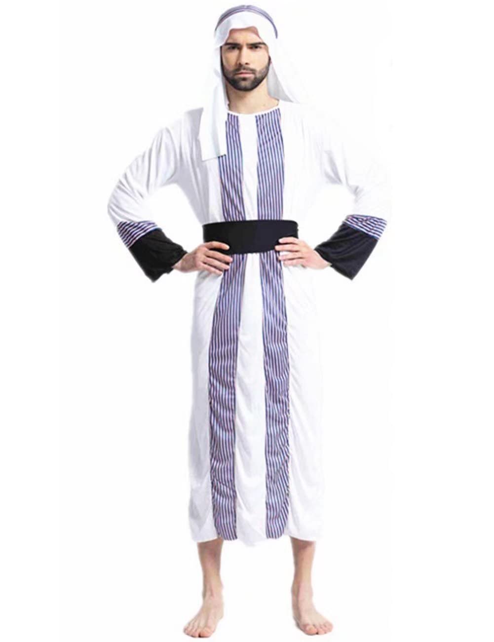 Ainiel Men’s Arabian Prince Costume Aladdin Street Rat Suits