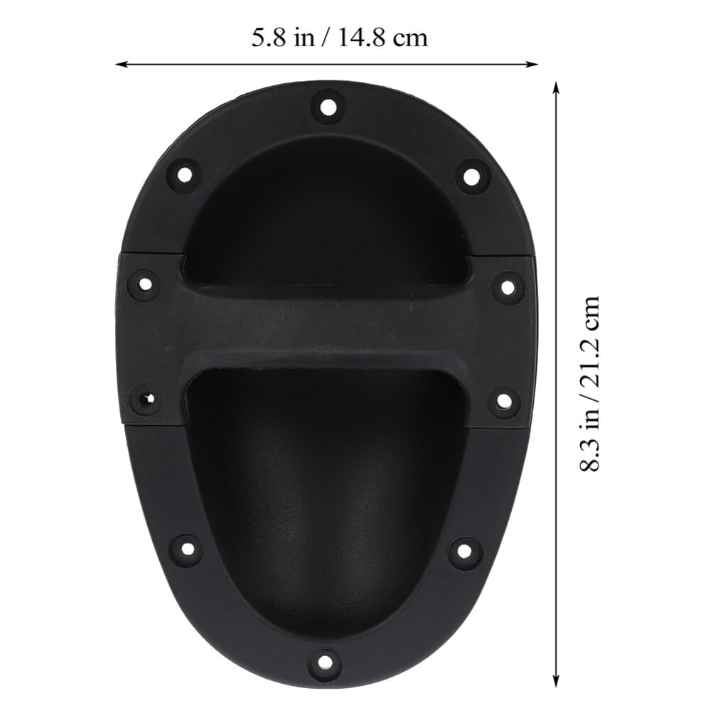 Artibetter Poignée de Remplacement pour Amplificateur en Abs Noir, Lot de 4 Pièces, Robuste et Pratique, pour Haut-Parleur et Usage sur Scène