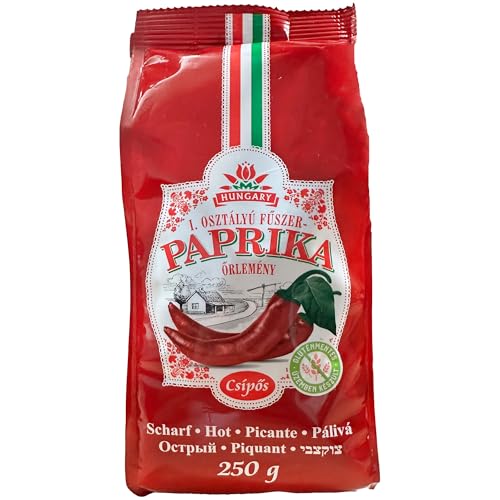 Hungarian Hot Paprika (8.8oz/250g) Imported from Kalocsa, Hungary