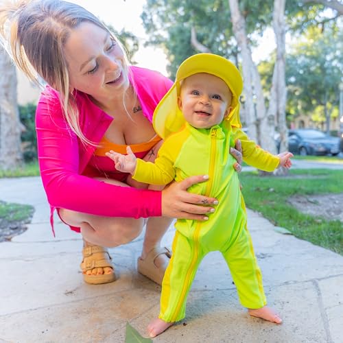 Image of SwimZip UPF50+ Boys Swim Shirt, Long Sleeve One Piece Kids Sunsuit
